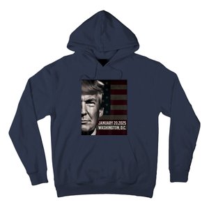 President Donald Trump 2025 Inauguration Date Commemorative Hoodie