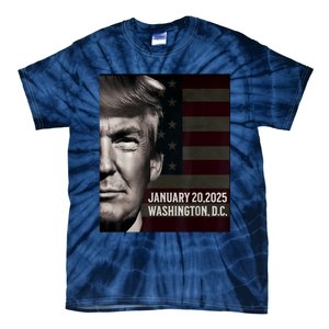 President Donald Trump 2025 Inauguration Date Commemorative Tie-Dye T-Shirt