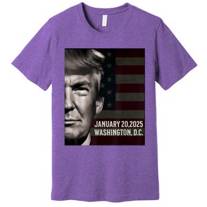 President Donald Trump 2025 Inauguration Date Commemorative Premium T-Shirt