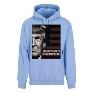 President Donald Trump 2025 Inauguration Date Commemorative Unisex Surf Hoodie