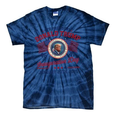 President Donald Trump Inauguration Day 2025 Memorabilia Tie-Dye T-Shirt