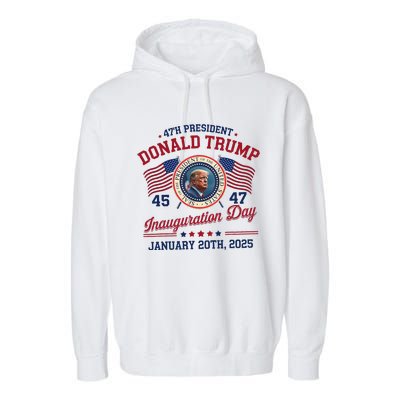 President Donald Trump Inauguration Day 2025 Memorabilia Garment-Dyed Fleece Hoodie