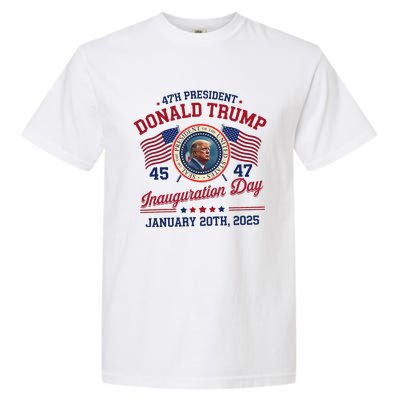 President Donald Trump Inauguration Day 2025 Memorabilia Garment-Dyed Heavyweight T-Shirt