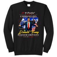 President Donald Trump Inauguration Day 2025 47th Usa Flag Sweatshirt