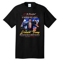 President Donald Trump Inauguration Day 2025 47th Usa Flag Tall T-Shirt