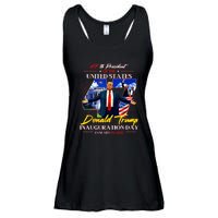 President Donald Trump Inauguration Day 2025 47th Usa Flag Ladies Essential Flowy Tank