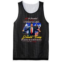 President Donald Trump Inauguration Day 2025 47th Usa Flag Mesh Reversible Basketball Jersey Tank