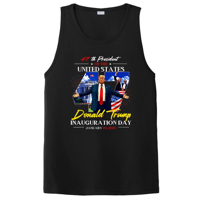 President Donald Trump Inauguration Day 2025 47th Usa Flag PosiCharge Competitor Tank