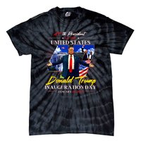 President Donald Trump Inauguration Day 2025 47th Usa Flag Tie-Dye T-Shirt