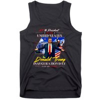 President Donald Trump Inauguration Day 2025 47th Usa Flag Tank Top