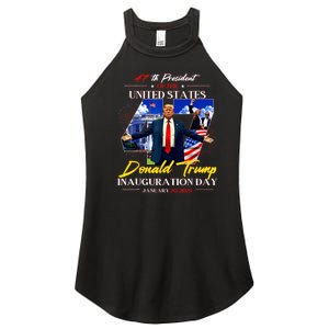 President Donald Trump Inauguration Day 2025 47th Usa Flag Women's Perfect Tri Rocker Tank