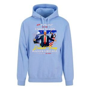 President Donald Trump Inauguration Day 2025 47th Usa Flag Unisex Surf Hoodie