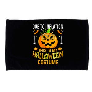 Pumpkin Due To Inflation This Is My Halloween Custome Microfiber Hand Towel