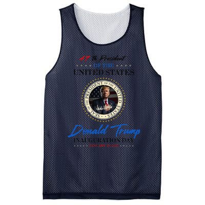 President Donald Trump Inauguration Day 2025 Memorabilia Mesh Reversible Basketball Jersey Tank