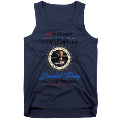 President Donald Trump Inauguration Day 2025 Memorabilia Tank Top