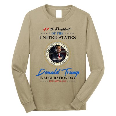 President Donald Trump Inauguration Day 2025 Memorabilia Long Sleeve Shirt