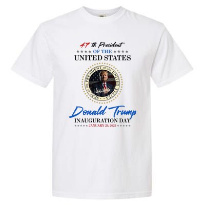 President Donald Trump Inauguration Day 2025 Memorabilia Garment-Dyed Heavyweight T-Shirt