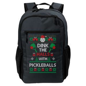 Pickleball Dink The Halls Ugly Christmas Pickleball Gift Daily Commute Backpack