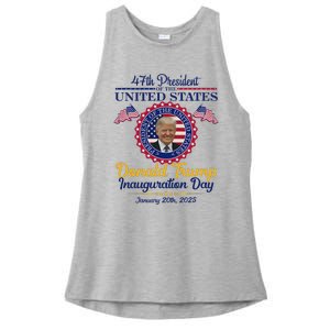 President Donald Trump Inauguration Day 2025 Ladies PosiCharge Tri-Blend Wicking Tank