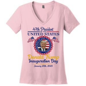 President Donald Trump Inauguration Day 2025 Women's V-Neck T-Shirt