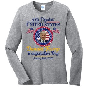 President Donald Trump Inauguration Day 2025 Ladies Long Sleeve Shirt