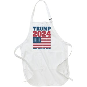 President Donald Trump 2024 Take America Back Full-Length Apron With Pockets