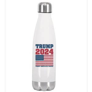 President Donald Trump 2024 Take America Back Stainless Steel Insulated Water Bottle