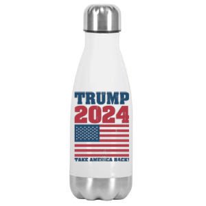 President Donald Trump 2024 Take America Back Stainless Steel Insulated Water Bottle