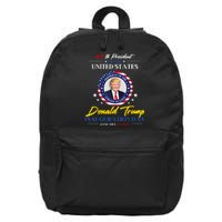 President Donald Trump Inauguration Day 2025 47th President 16 in Basic Backpack