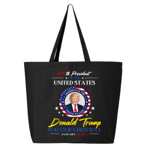 President Donald Trump Inauguration Day 2025 47th President 25L Jumbo Tote