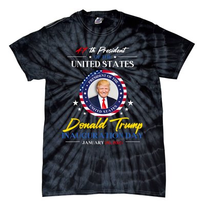 President Donald Trump Inauguration Day 2025 47th President Tie-Dye T-Shirt