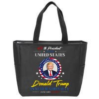 President Donald Trump Inauguration Day 2025 47th President Zip Tote Bag