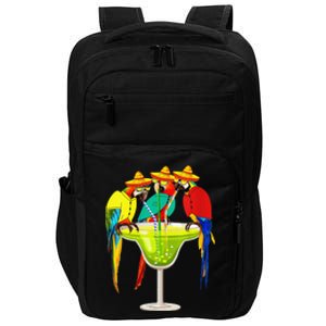 Parrots Drinking Tequila Cinco De Mayo Mexican Fiesta Lovers Impact Tech Backpack