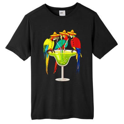 Parrots Drinking Tequila Cinco De Mayo Mexican Fiesta Lovers Tall Fusion ChromaSoft Performance T-Shirt