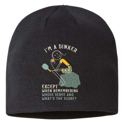 Pickleball Dinker Thinker For Pickleball Player Sustainable Beanie