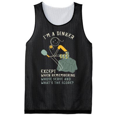 Pickleball Dinker Thinker For Pickleball Player Mesh Reversible Basketball Jersey Tank