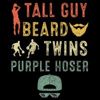 Perfect Dude Tall Guy Beard Twins Purple Hoser 16 in Basic Backpack