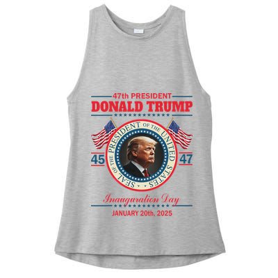 President Donald Trump Inauguration Day 2025 Ladies PosiCharge Tri-Blend Wicking Tank