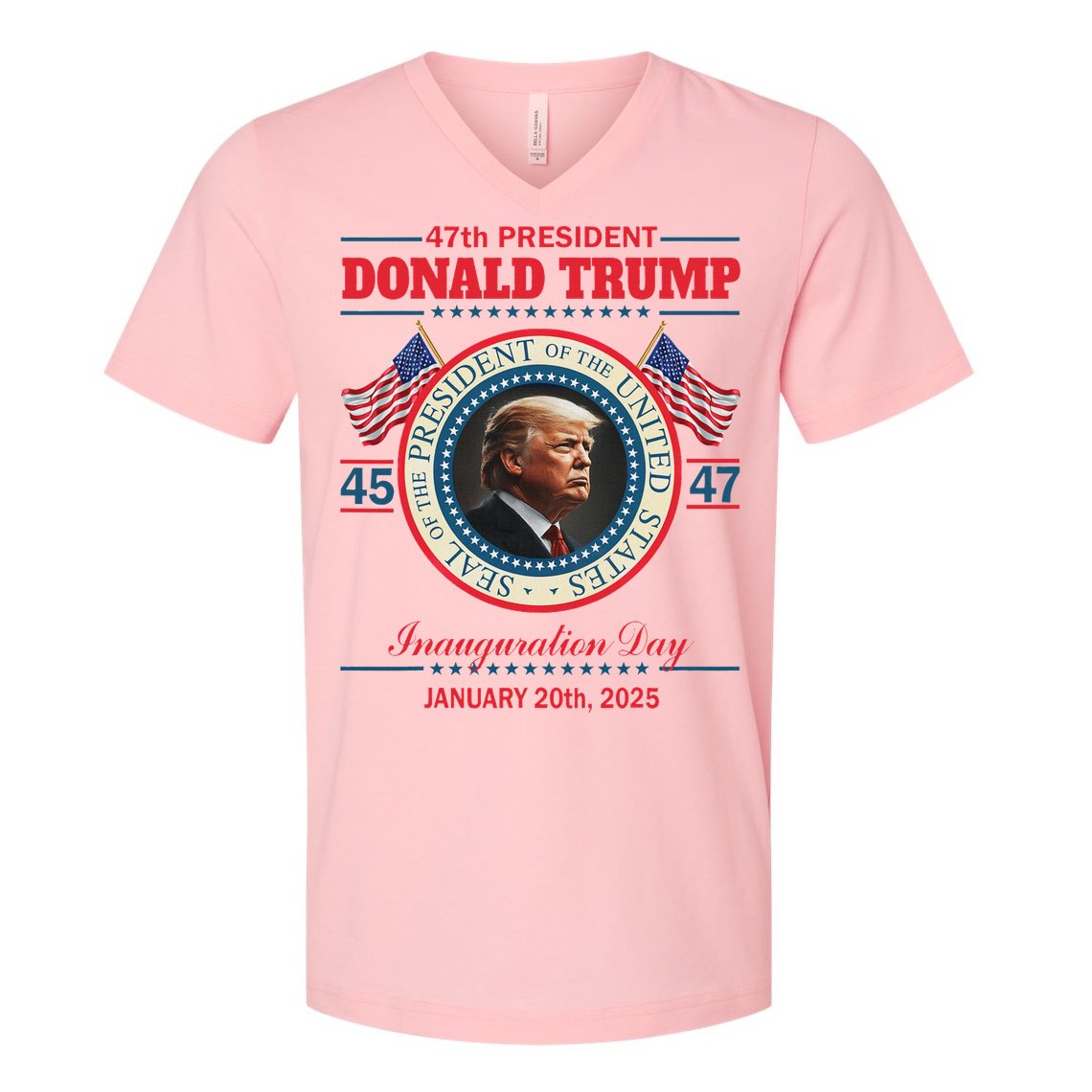 President Donald Trump Inauguration Day 2025 V-Neck T-Shirt