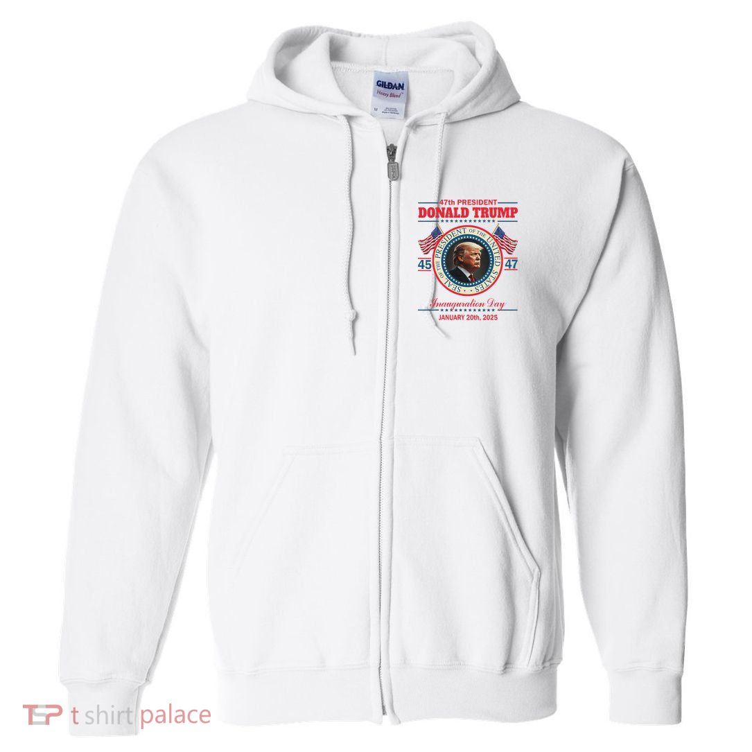 President Donald Trump Inauguration Day 2025 Full Zip Hoodie