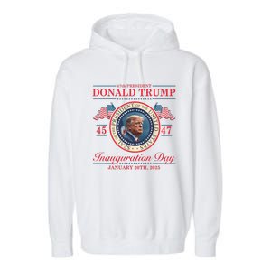 President Donald Trump Inauguration Day 2025 Memorabilia Garment-Dyed Fleece Hoodie