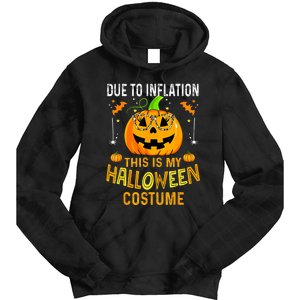 Pumpkin Due To Inflation This Is My Halloween Custome Tie Dye Hoodie