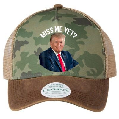 President Donald Trump Miss Me Yet Funny Political 2024 Us Flag Legacy Tie Dye Trucker Hat