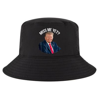 President Donald Trump Miss Me Yet Funny Political 2024 Us Flag Cool Comfort Performance Bucket Hat