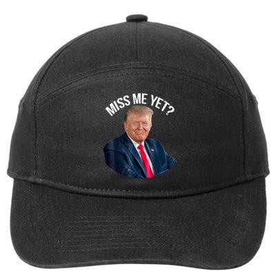 President Donald Trump Miss Me Yet Funny Political 2024 Us Flag 7-Panel Snapback Hat