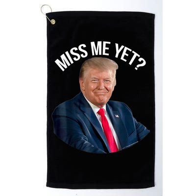 President Donald Trump Miss Me Yet Funny Political 2024 Us Flag Golf Towel