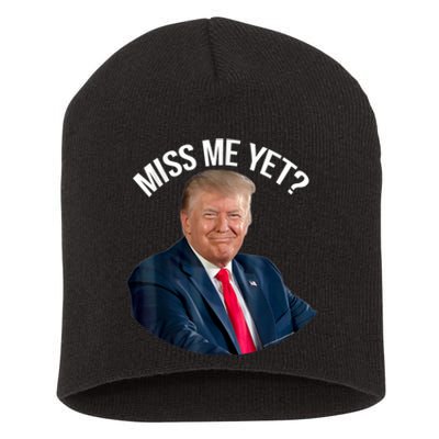 President Donald Trump Miss Me Yet Funny Political 2024 Us Flag Short Acrylic Beanie