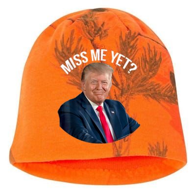 President Donald Trump Miss Me Yet Funny Political 2024 Us Flag Kati - Camo Knit Beanie