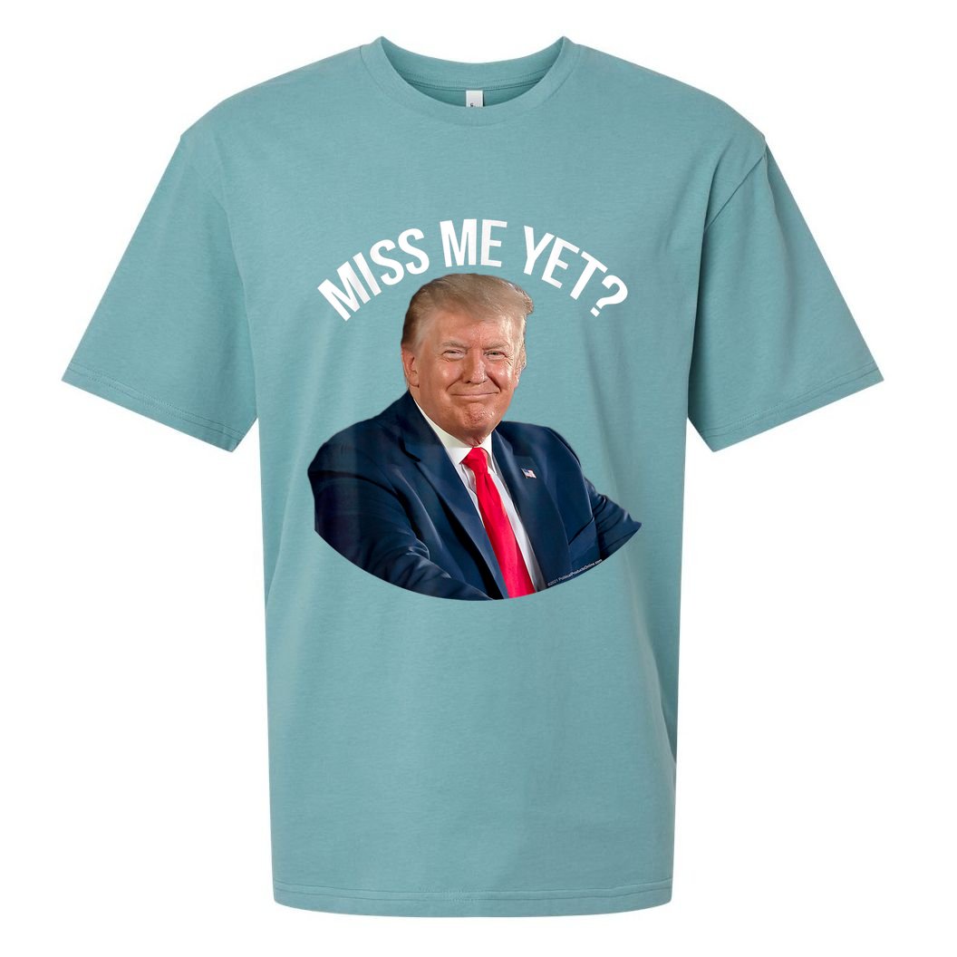 President Donald Trump Miss Me Yet Funny Political 2024 Us Flag Sueded Cloud Jersey T-Shirt