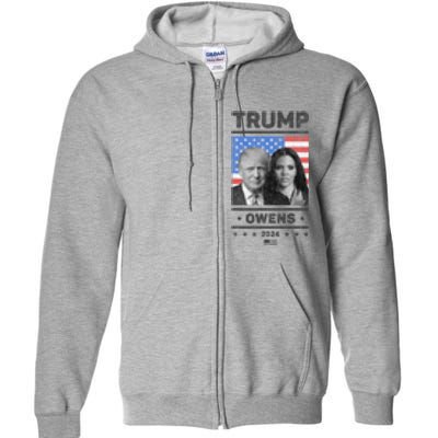 President Donald Trump And Vice President Candace Owens 2024 Full Zip Hoodie